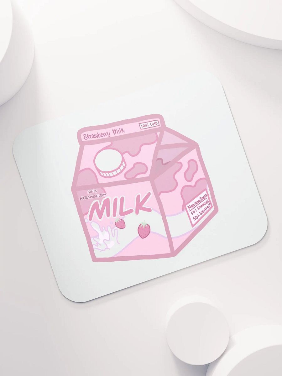 SinisterSushii Strawberry Milk Mousepad product image (7)