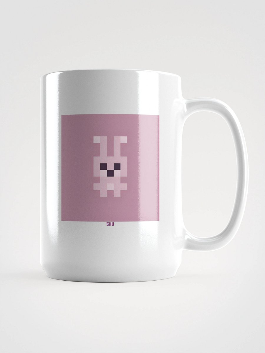 AR Shu Rabbit Pixel Glossy Mug 15 oz product image (2)