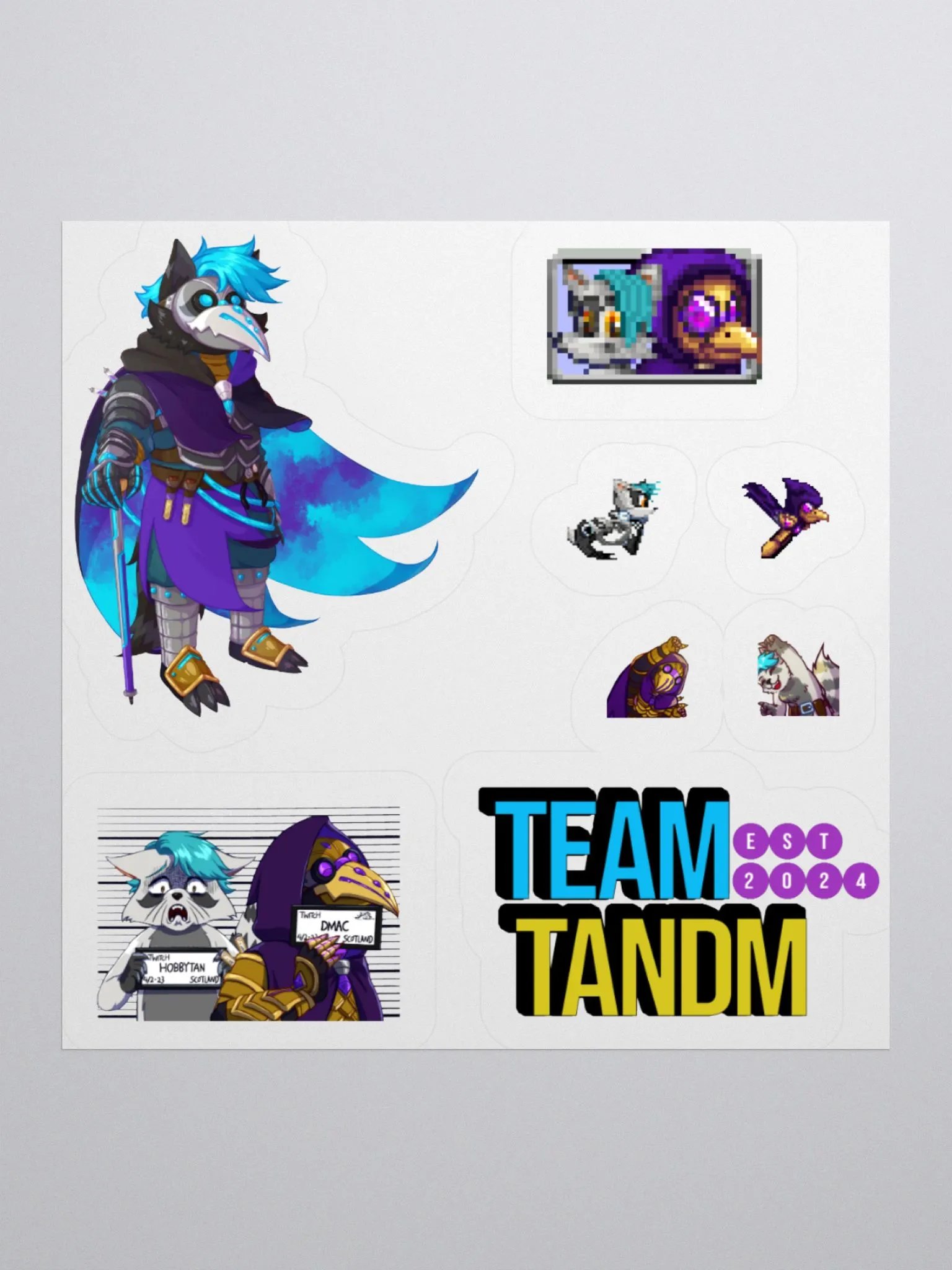 Team TanDM Sticker Sheet product image (1)