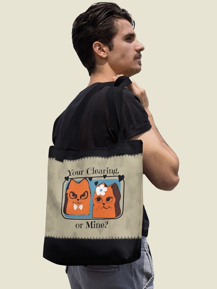 Root Shoulder Tote Bag for Board Gamers -Marquis De Cat Your Clearing or Mine - unofficial product image (1)