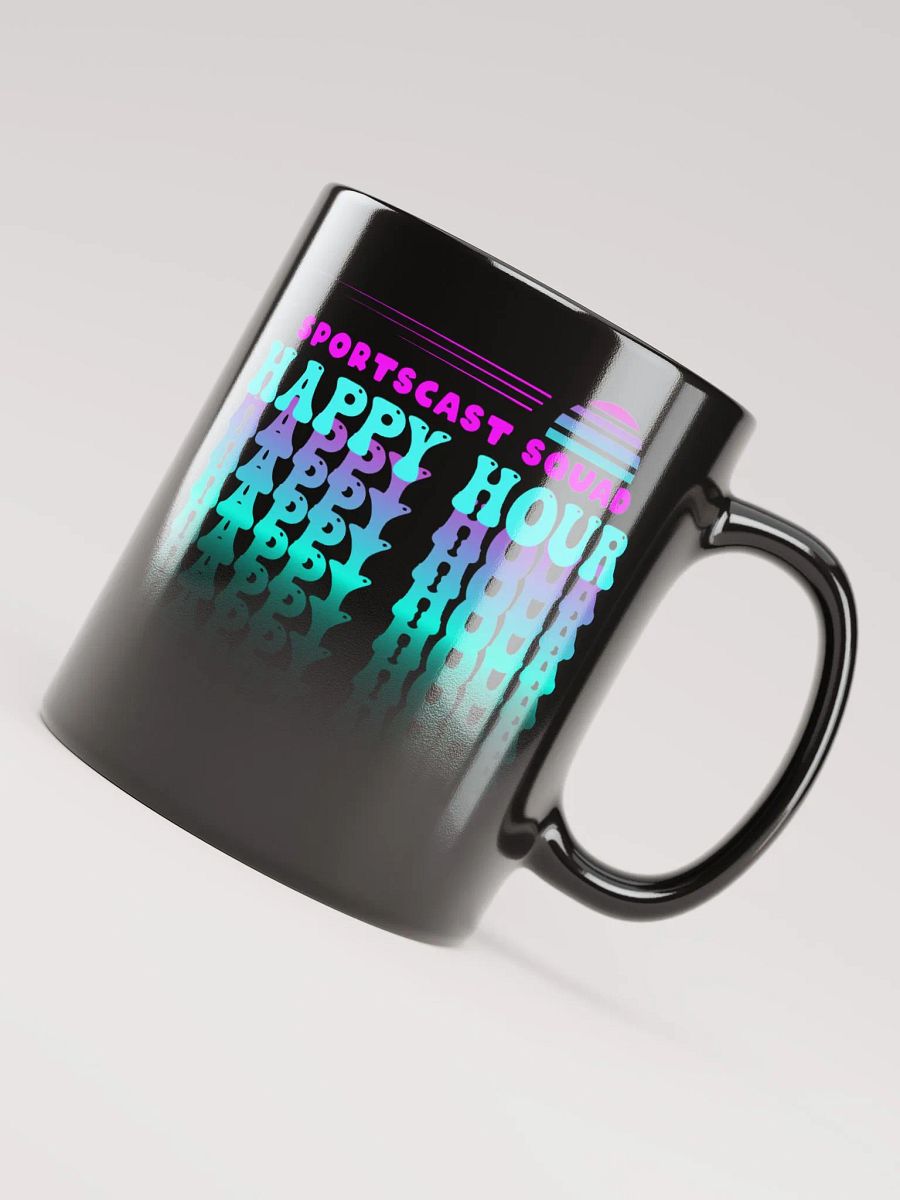 HAPPY HOUR VIBES GLOSSY BLACK MUG product image (5)