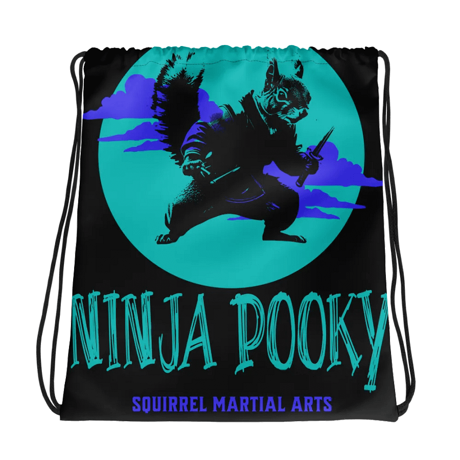 Ninja Pooky Drawstring Bag product image (1)