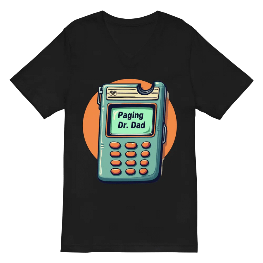 Dr. Dad Retro Pager V-Neck Tee product image (3)