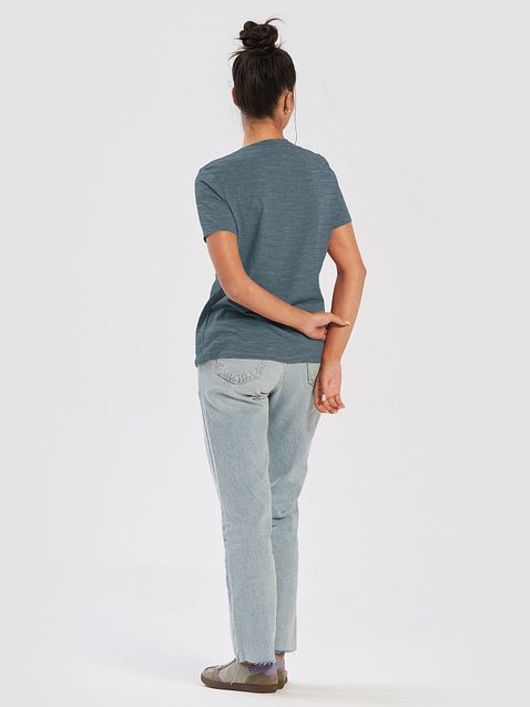 Photo showing Bella+Canvas Women's Relaxed V-Neck T-Shirt 