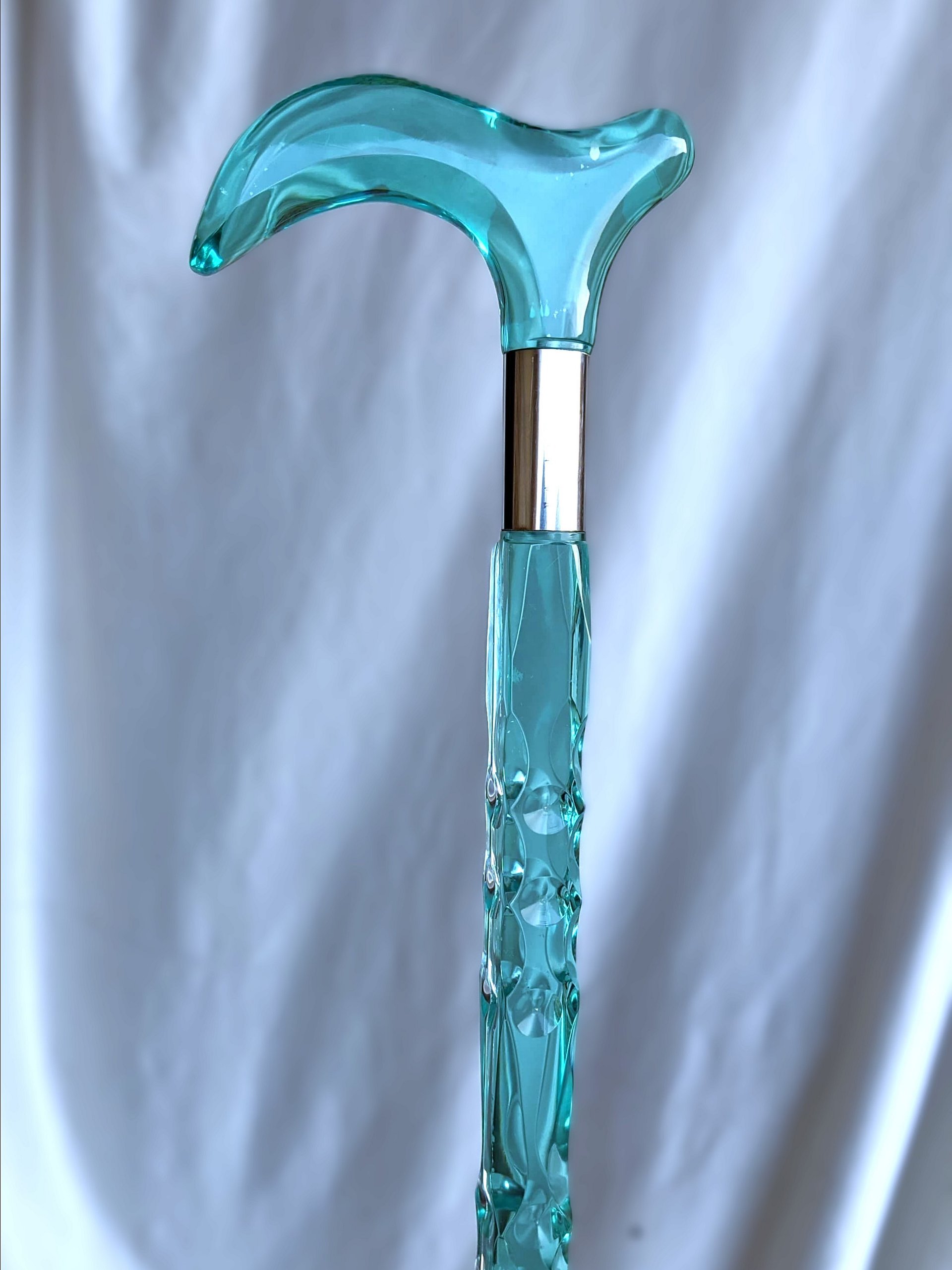 Luxury Clear Crystal Acrylic Walking Stick for Women | Elegant Transparent Cane for Seniors & Stylish Ladies | Custom Size + Gift Box product image (3)