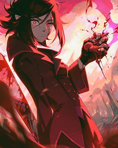 Aura’s Print! and she’s casually holding a heart like it’s a stress ball...this is fine. totally normal behaviour. nothing to...