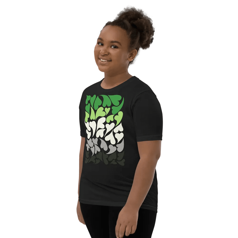 Nestled PRIDE Aromantic T-shirt (Youth) product image (14)