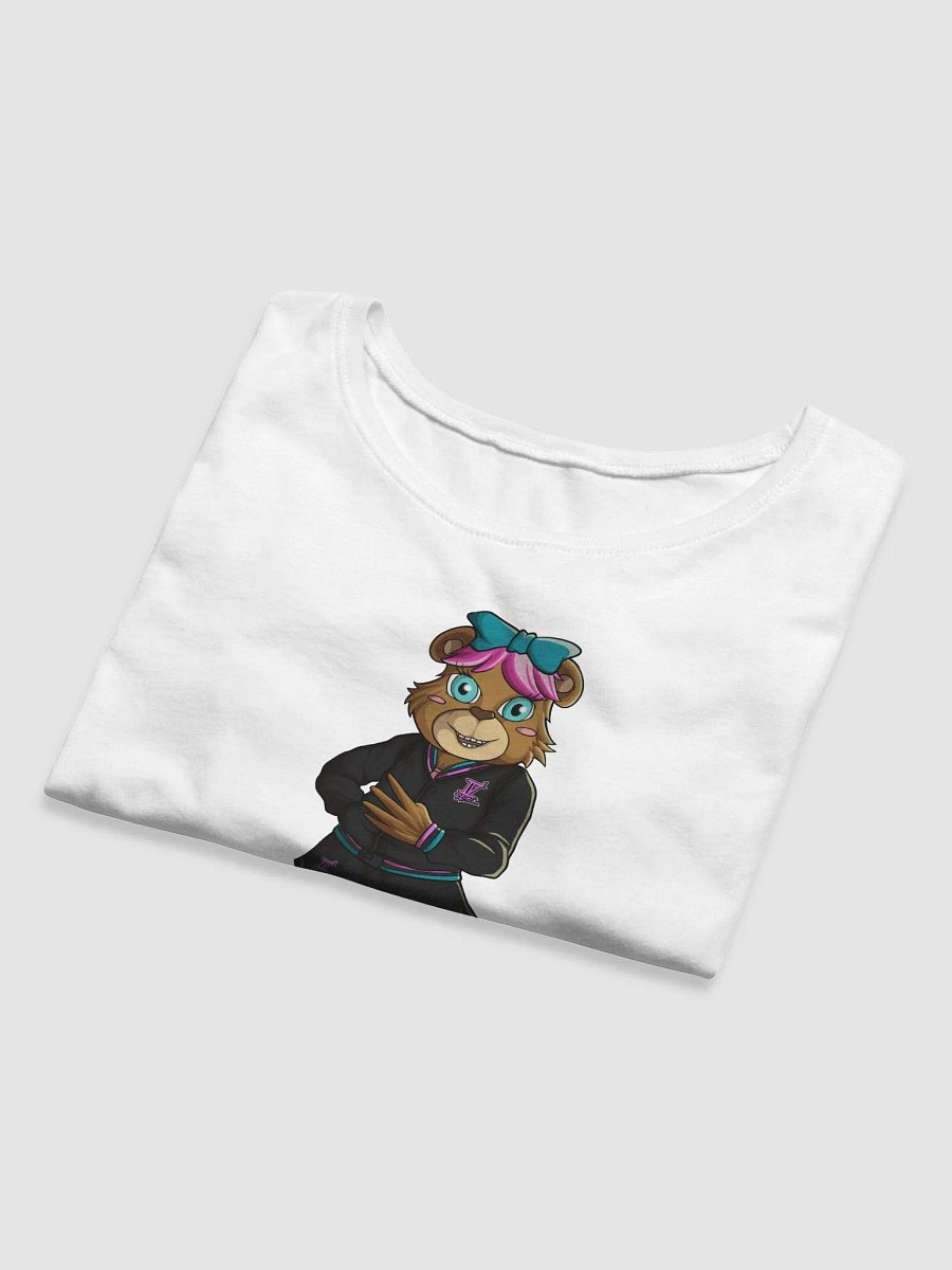 Standing Girl Bear White Bella+Canvas Women's Crop Tee product image (5)