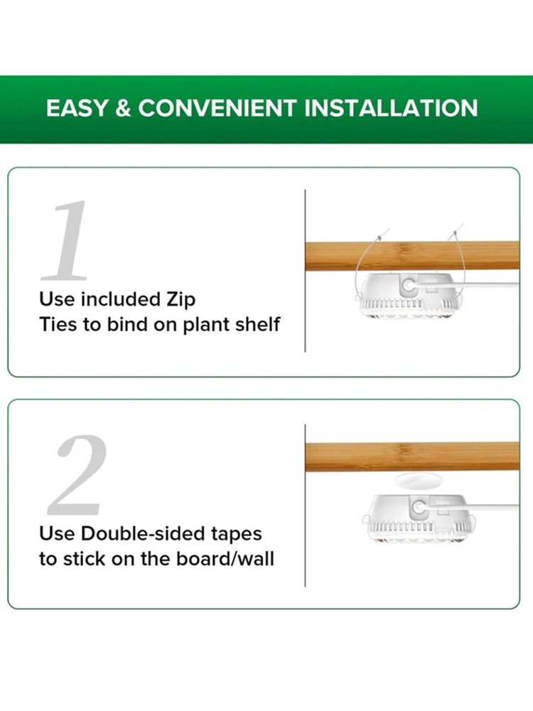 SANSI 10W 2-Head Stickable LED Grow Light | 4000K Daylight Full Spectrum with Timer product image (3)