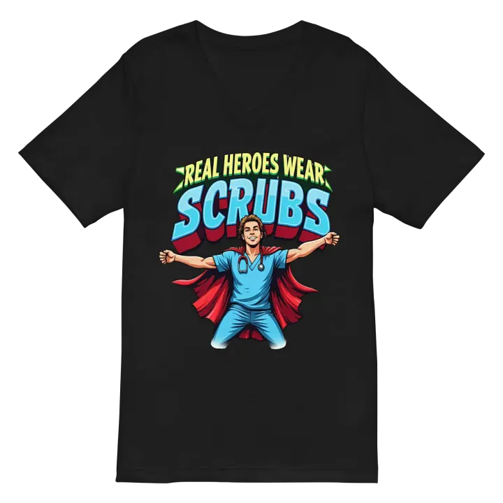 Superhero Scrubs V-Neck Tee product image (3)