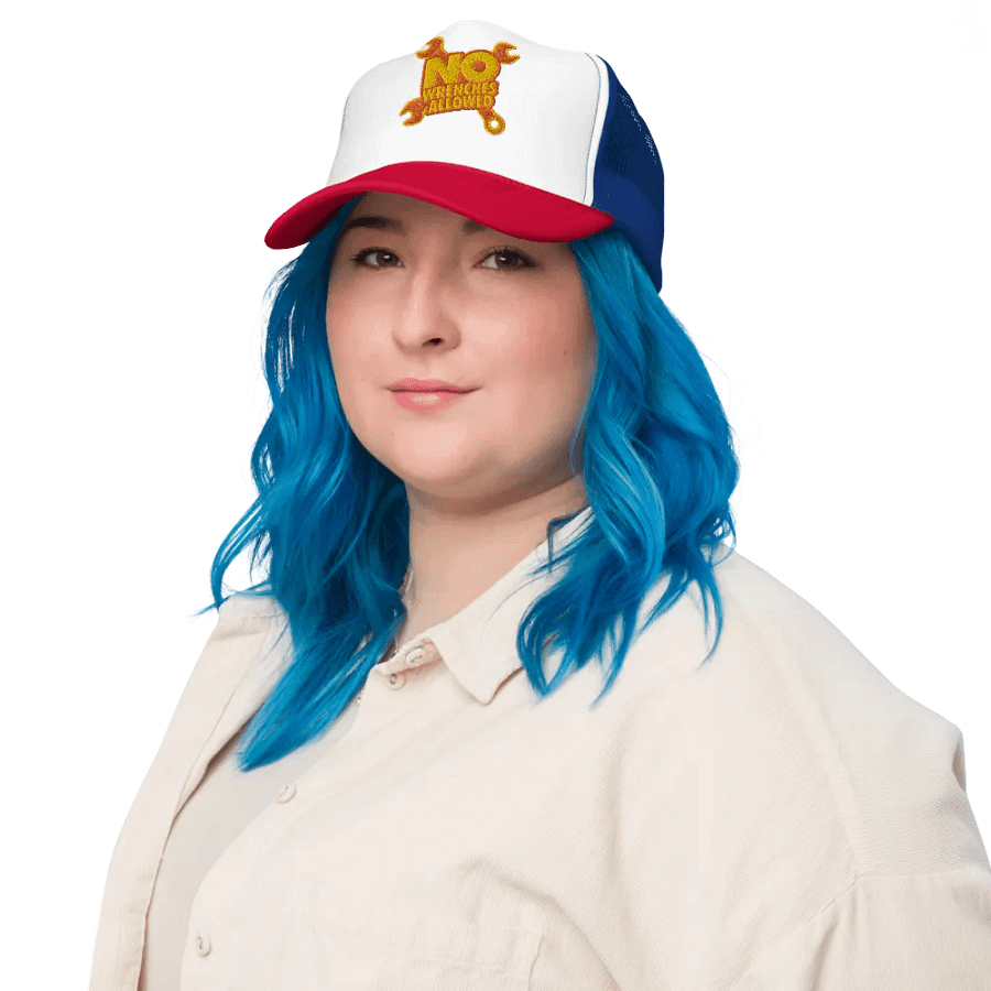 #NoWrenchesAllowed Foam Trucker Hat product image (8)