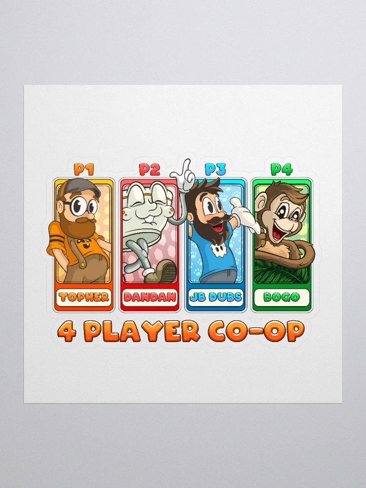 4 Player Co-Op - Sticker product image (1)