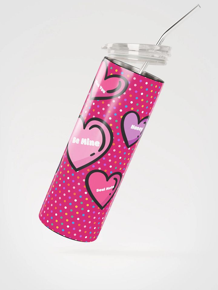 love infusion 20 oz Stainless Steel Tumbler Drinkware Flasks with insulated lid, reusable Straw Tumbler product image (2)