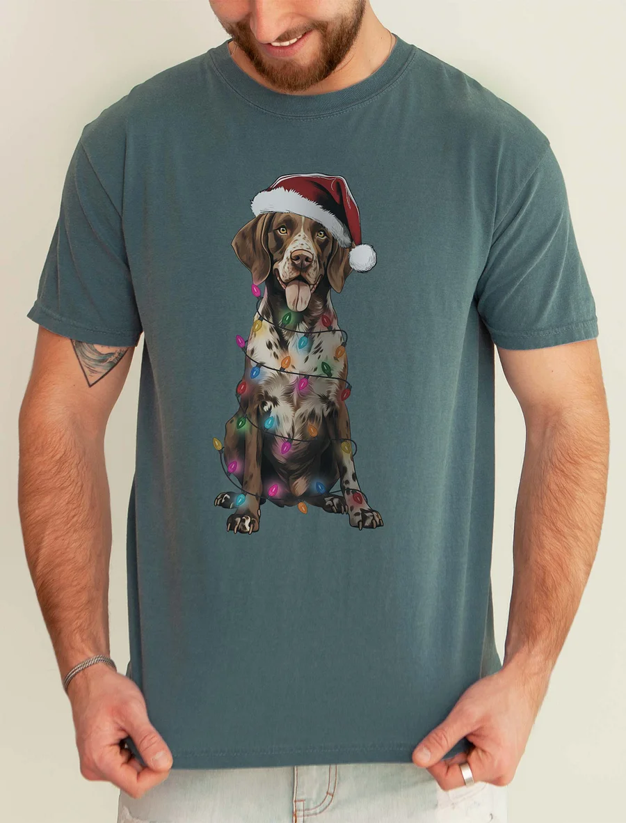 Funny German Shorthaired Pointer(2) Christmas T-Shirt for GSP Paw-rents product image (1)