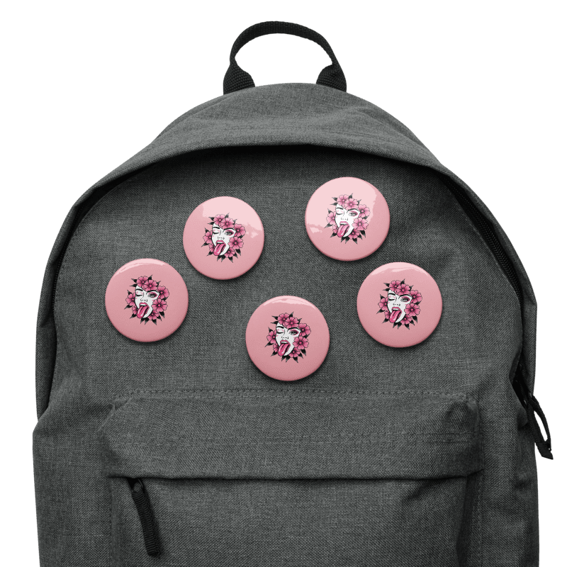 Floral Wink Pin Button Set product image (3)