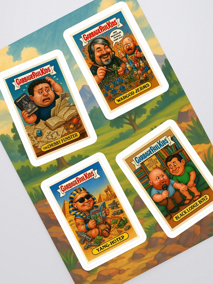 GPK Parody Sticker Sheet [TTRPG Twitter Edition] Sheet 3 product image (1)