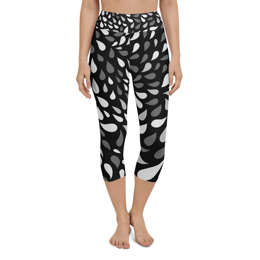 Swirling Teardrop Yoga Capri Leggings product image (4)