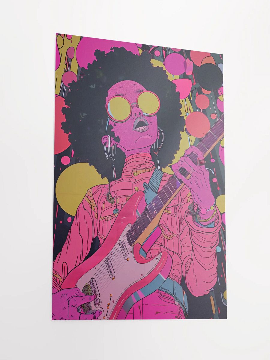 Electric Groove: Pop Art Guitar Queen Poster product image (2)