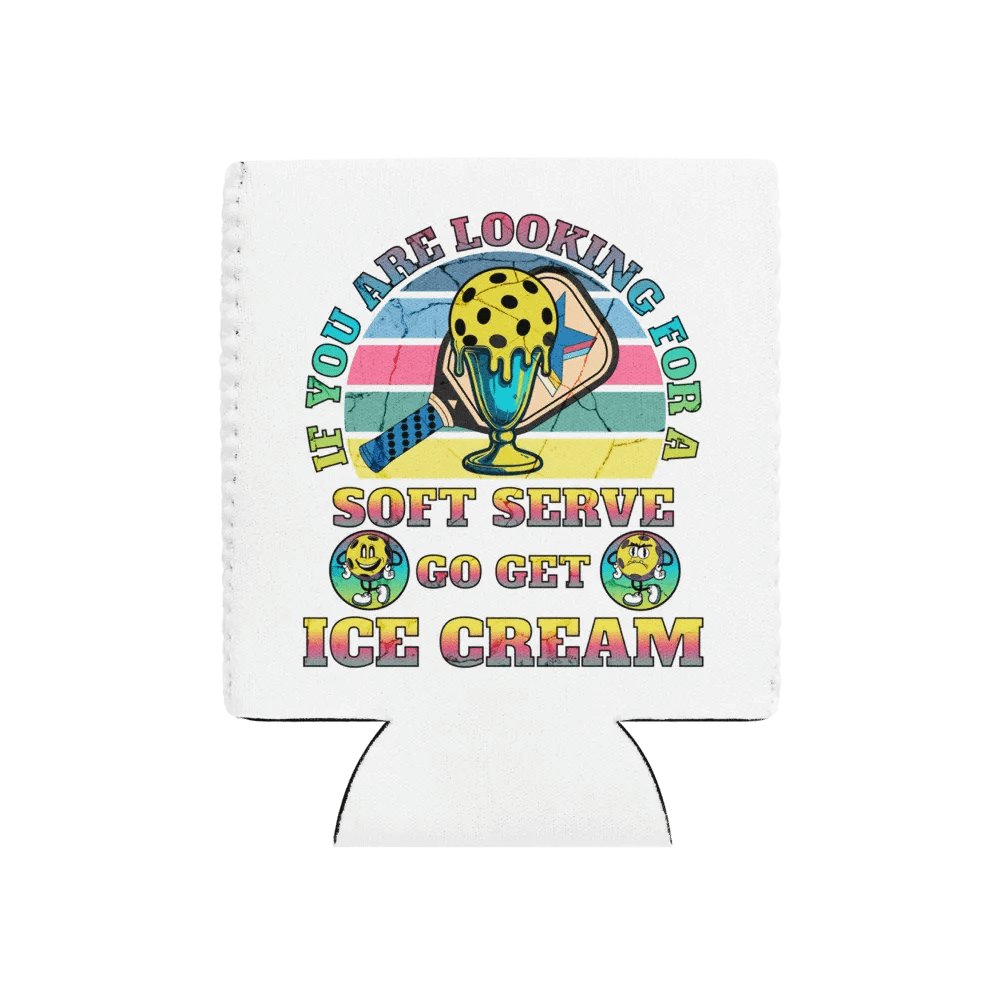 Soft Serve Go Get Ice Cream Pickleball Trophy Treat Can Cooler product image (1)