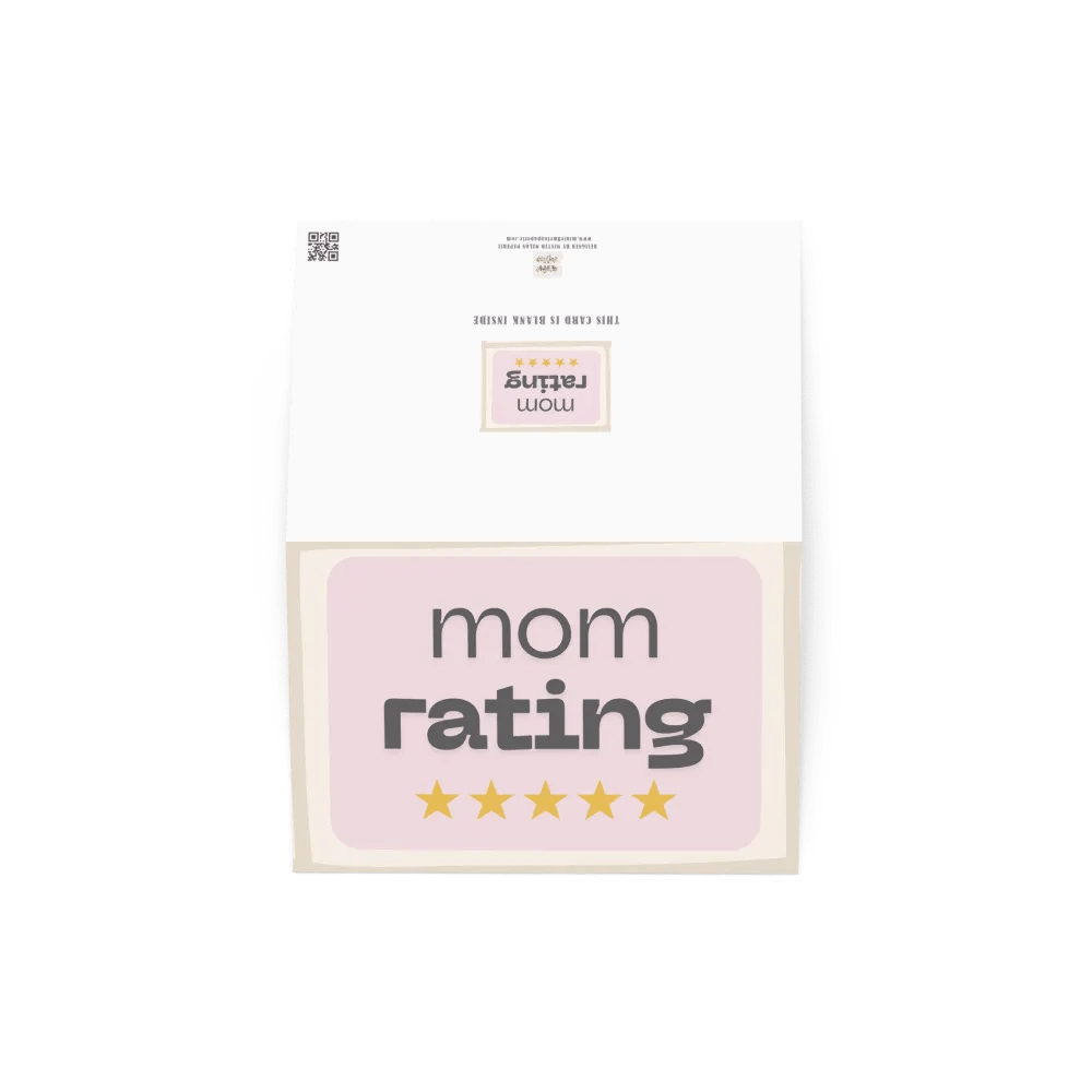 Funny Mother's Day Card Mom Rating 5 Stars product image (3)