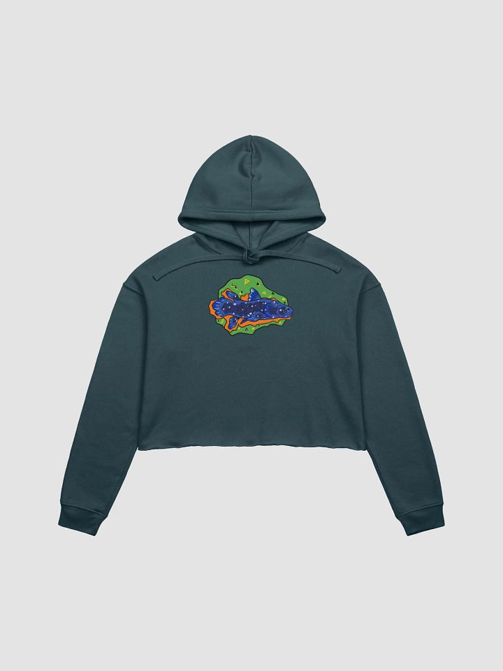 Vaporcoelacanth fleece crop hoodie product image (2)