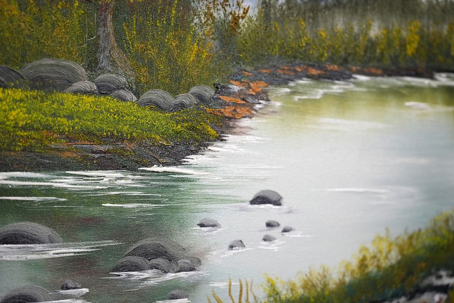 The Autumn River (Original) 16x20 Canvas product image (5)