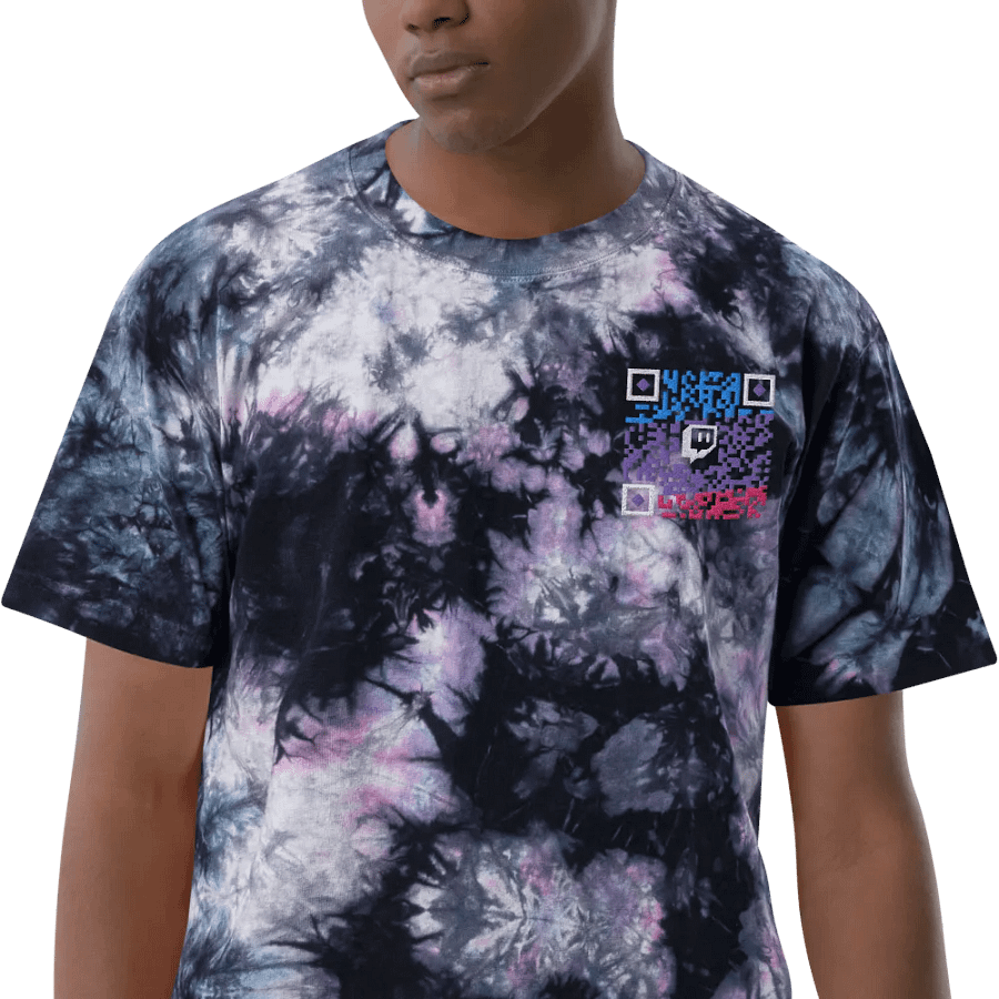 MA Twitch QR Code Tie-Dye Tee product image (11)