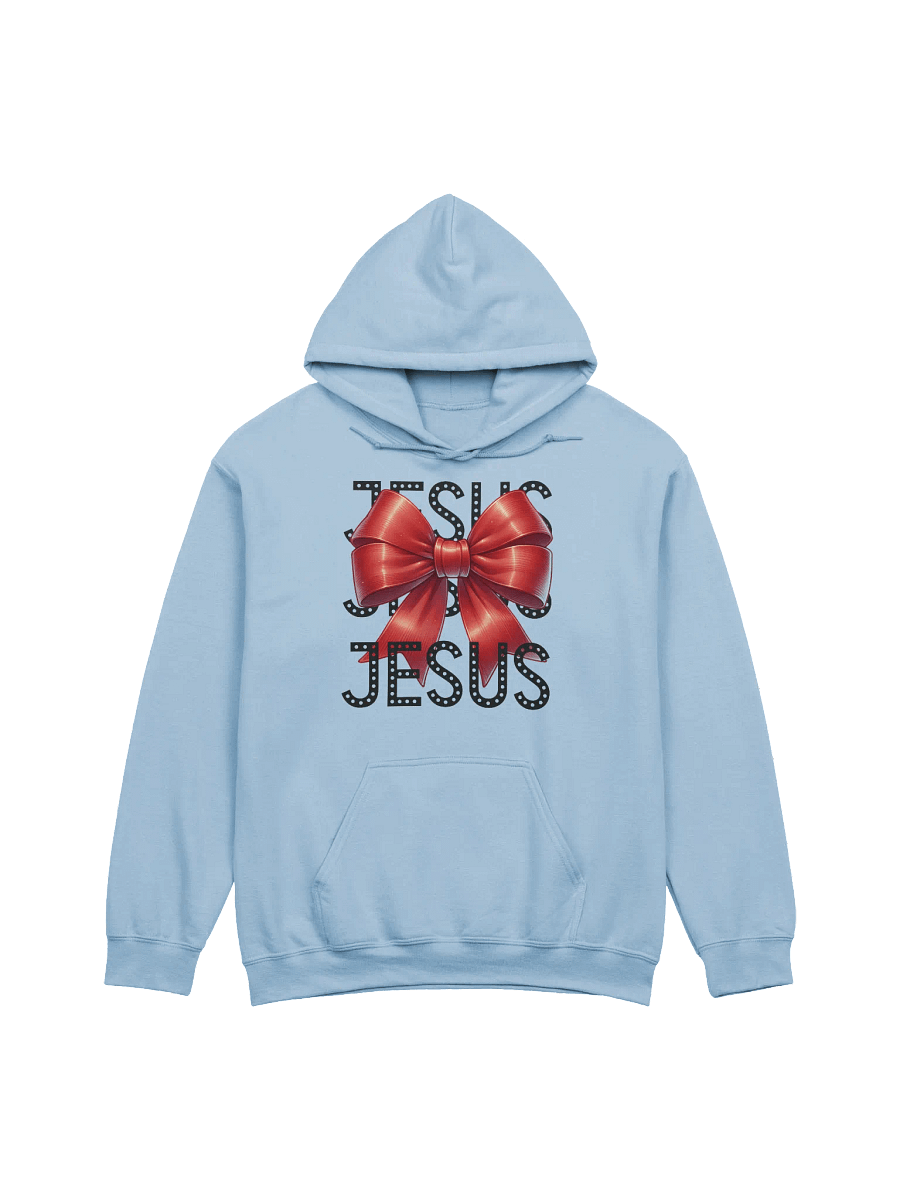 JESUS Bow Charm Gildan Classic Hoodie product image (1)