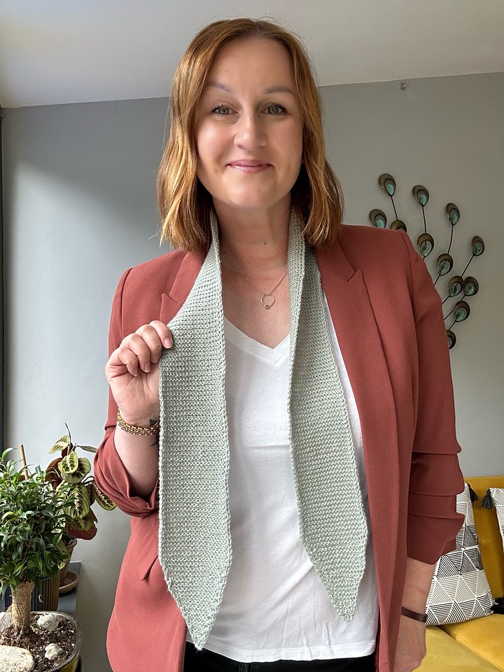Easy Tunisian Crochet Skinny Scarf PDF Pattern product image (2)