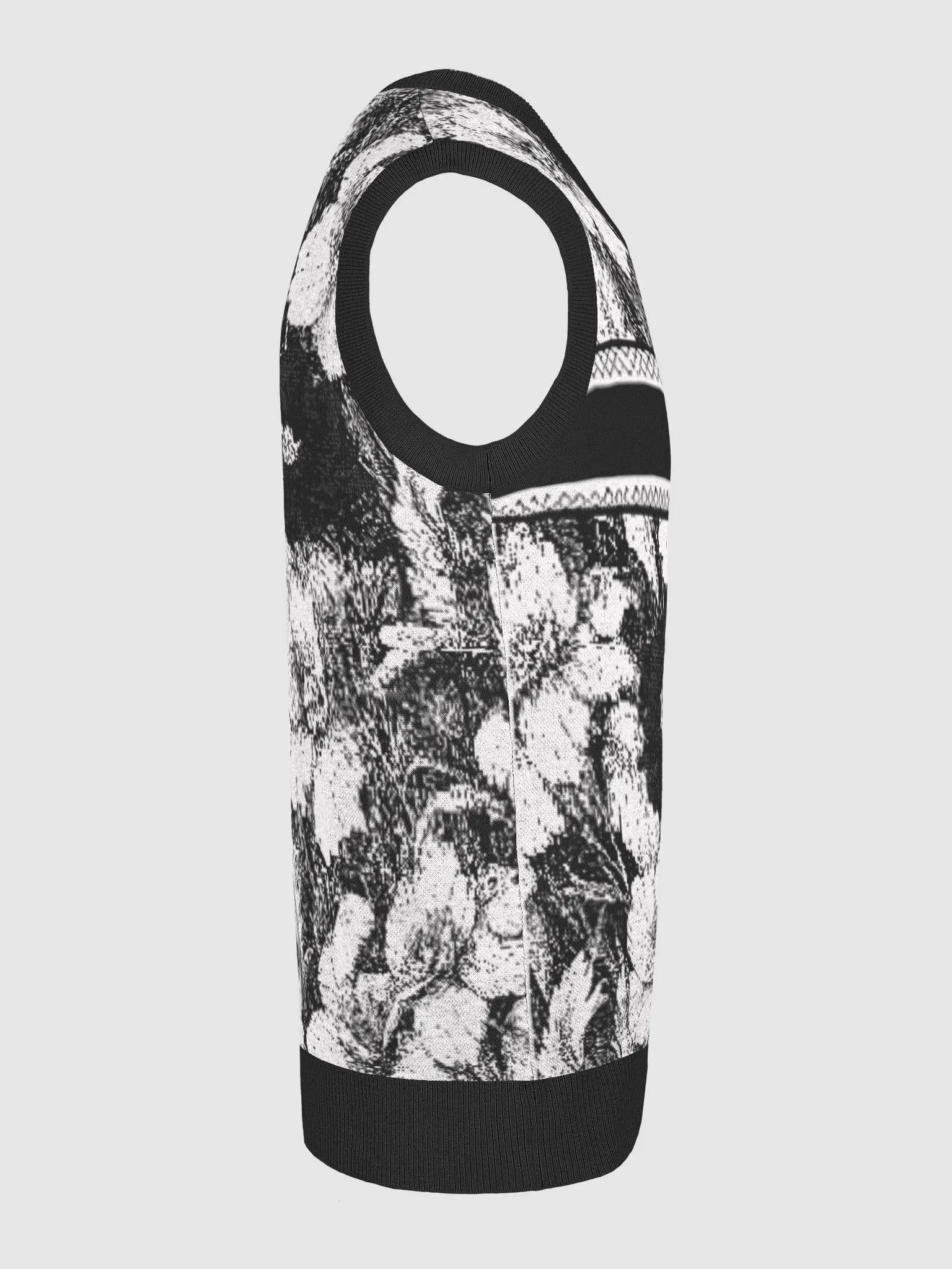 Floral Bliss Knitted V-Neck Vest product image (17)