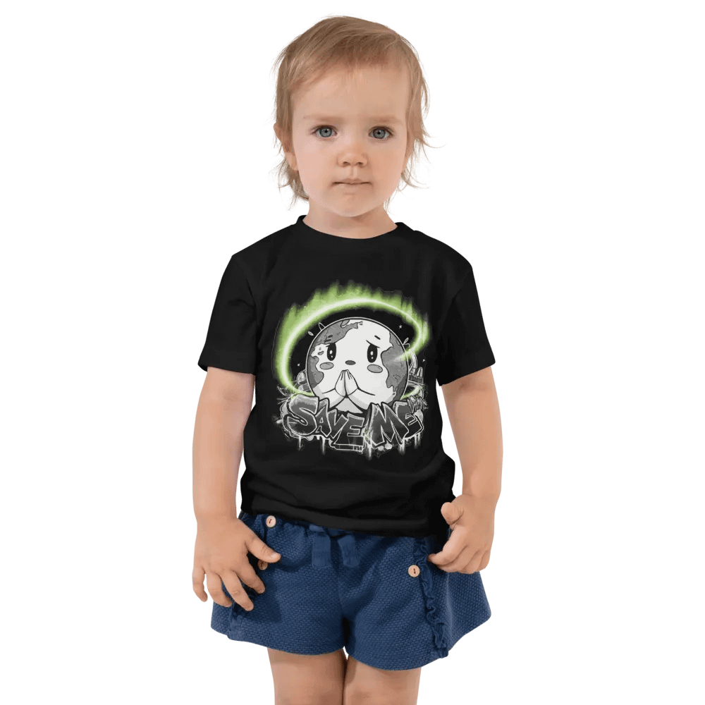 Save Me Toddler T-Shirt | Eco-Friendly Message for Little Heroes product image (1)