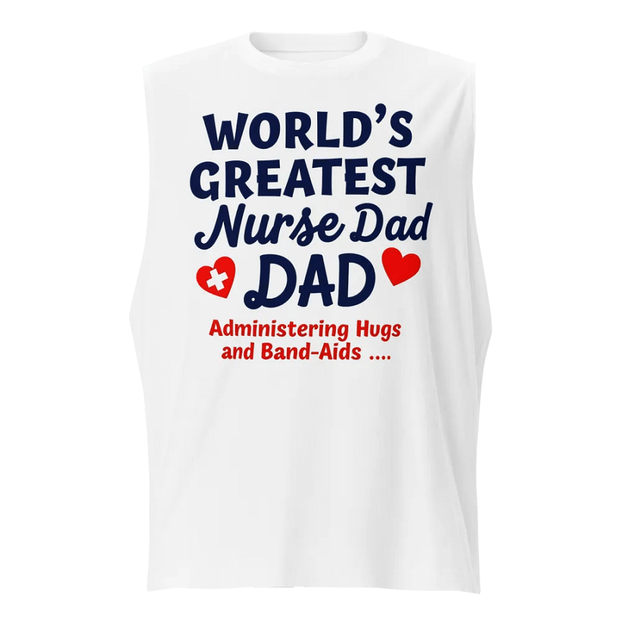 World's Greatest Nurse Dad Muscle Tank product image (1)