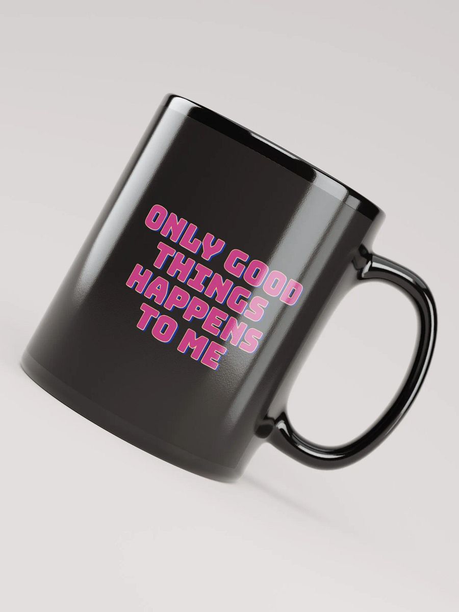 Good Things Manifestation Black Glossy Mug product image (7)