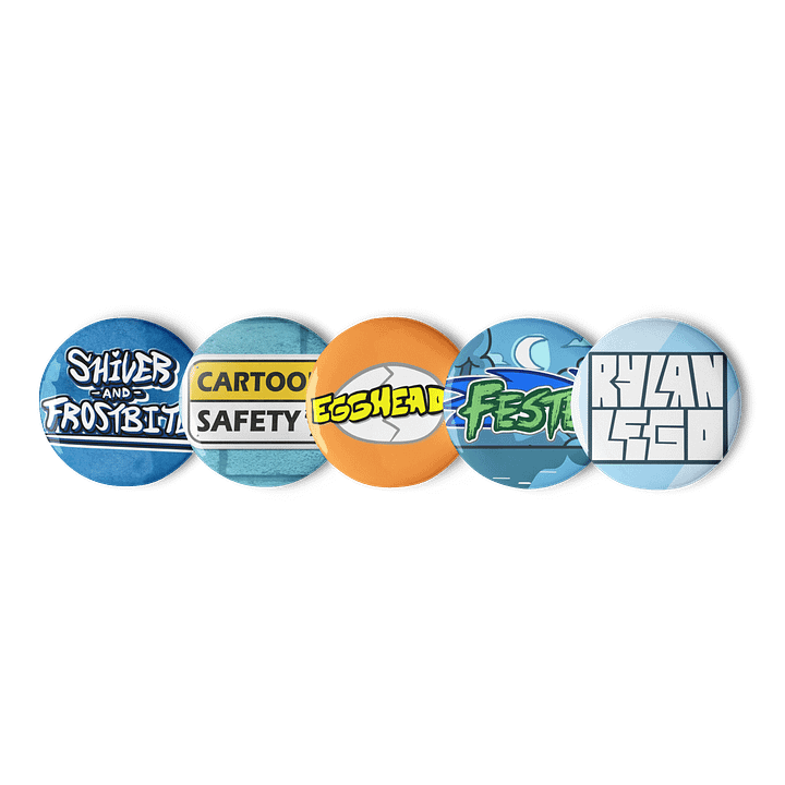 Extra Logo Pin Buttons Set + RylanLego Pin product image (2)