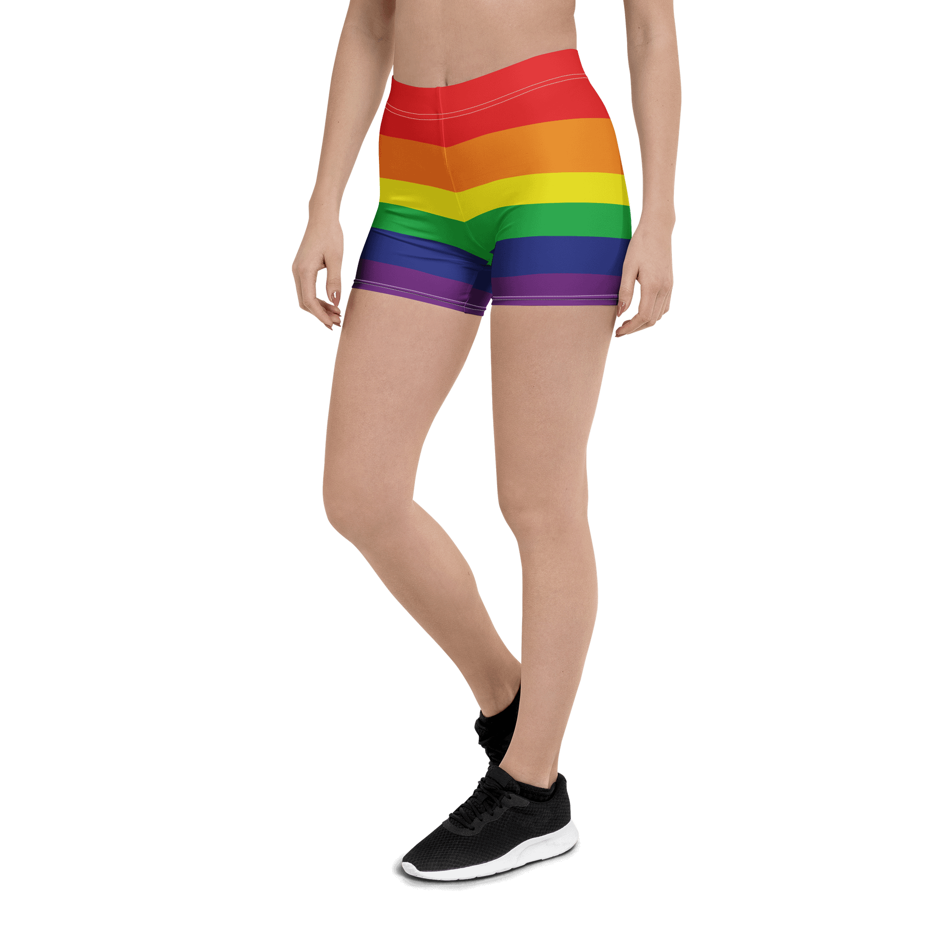 Rainbow Pride Flag Bike Shorts product image (5)
