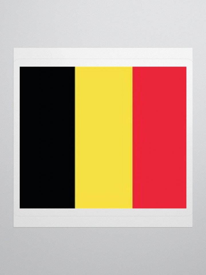 Exclusive Belgium Flag Kiss-Cut Stickers - High-Quality Vinyl, Multiple Sizes product image (1)