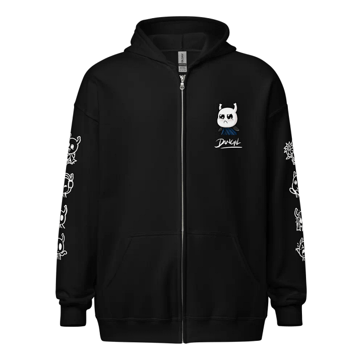 Pouting and Zipping (Zip-up Hoodie) product image (1)