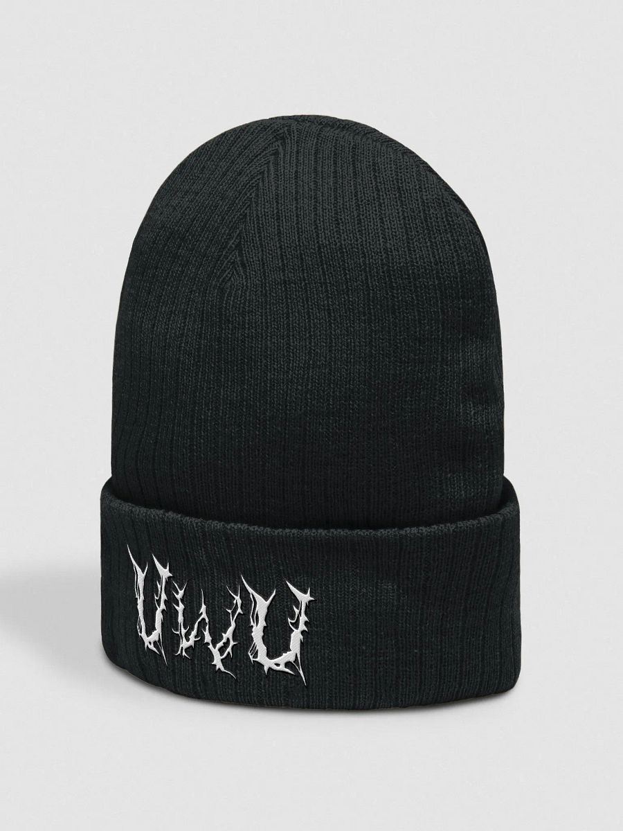 Embroidered Metal UwU Beanie product image (4)