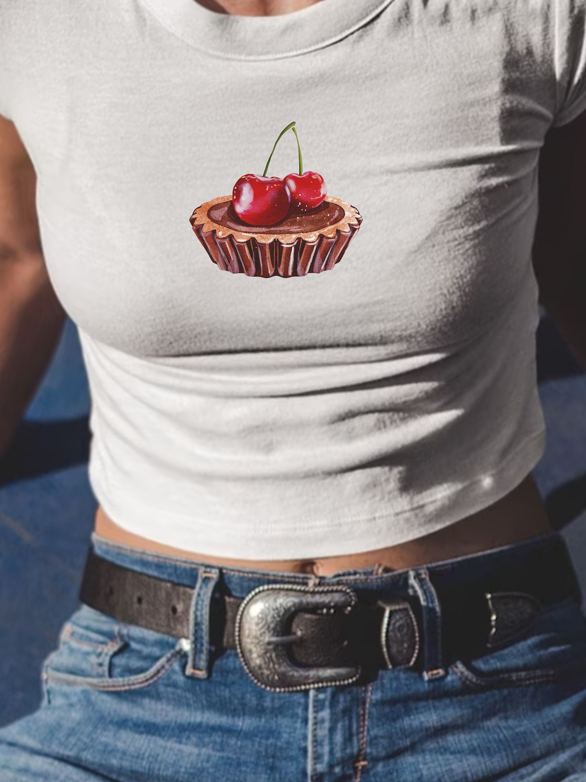 Cherry Chocolate Tart Baby Tee product image (1)