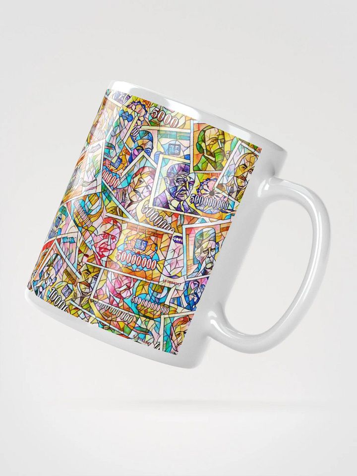 Jugoslovenski inflatorni dinar 1993 (Kolaž/mozaik) White Glossy Mug product image (2)