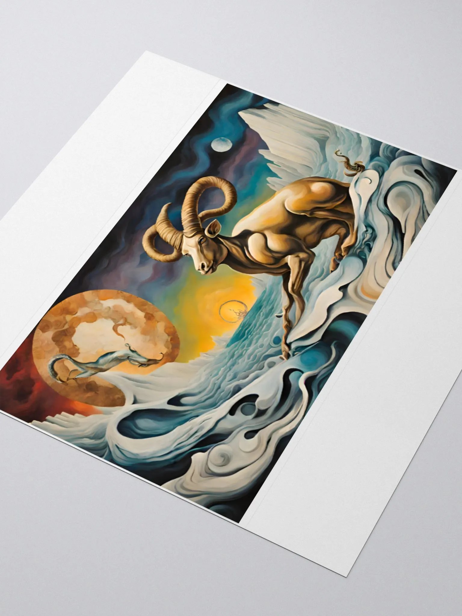 Capricorn - Salvador Dalí Zodiac Decoded: Unveiling Dalí's Surreal Cosmic Delirium product image (3)