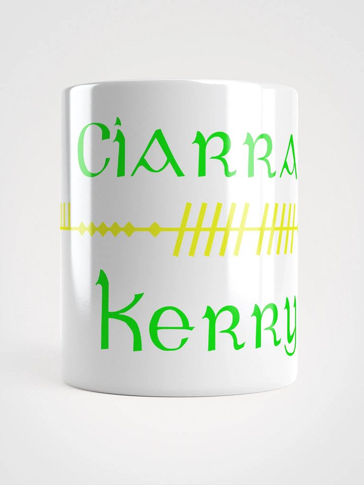 Kerry/Ciarraí. Scholastic style Ogham white Mug product image (1)