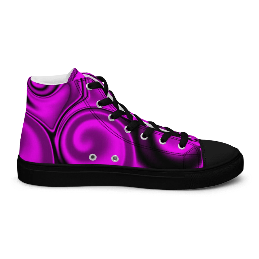 magenta swirledhigh top canvas shoes (womens) product image (6)