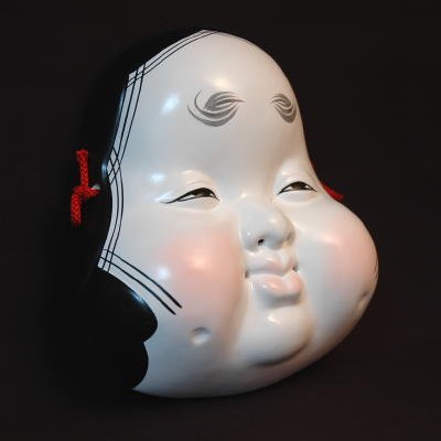 Okame Mask - Japanese Otafuku Uzume Goddess of Mirth product image (2)