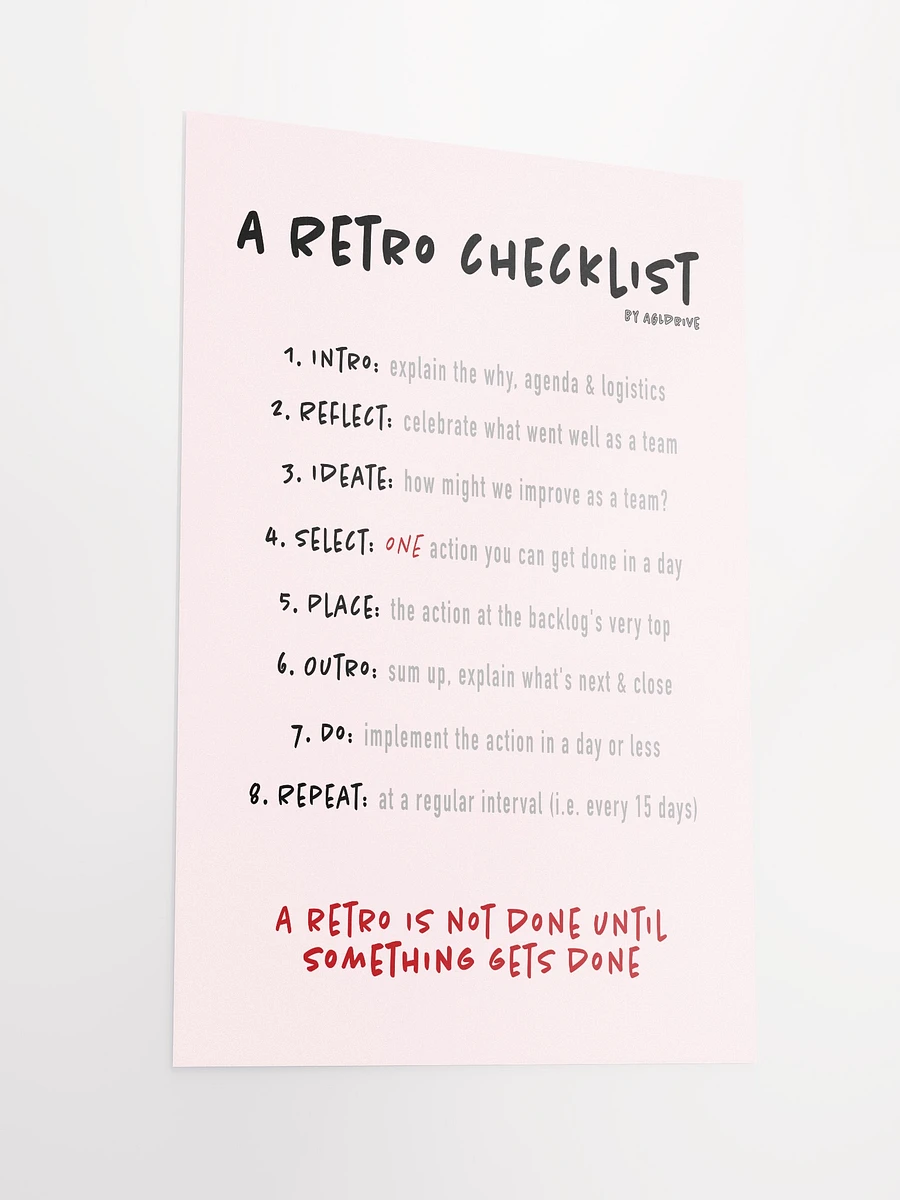 Retro Checklist Poster product image (4)