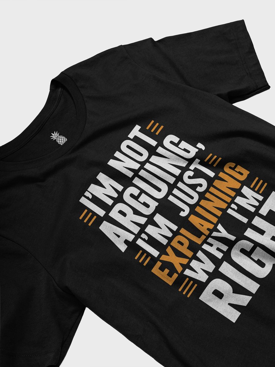 I'm Not Arguing, I'm Just Explaining Why I'm Right Unisex T-Shirt product image (3)