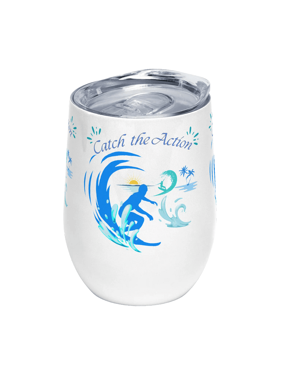 Sunset Waves Wine Tumbler holiday gift for sons daughters dads friends colleagues product image (1)
