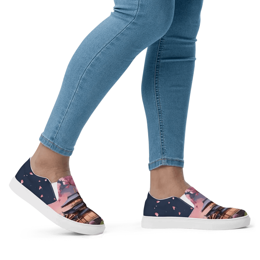 Dr Who Tardis in Japan All Over Print Slip on Shoes product image (7)