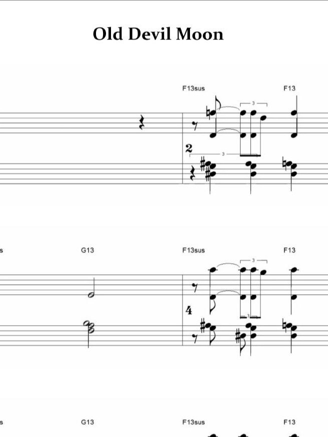 Old Devil Moon - Piano sheet music product image (1)