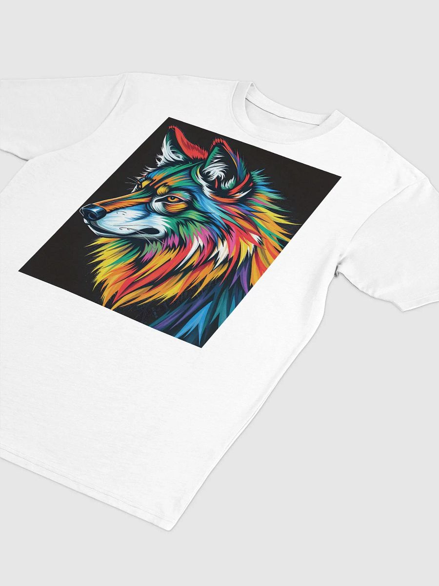 Vibrant Wolf Illustration Men's Tee product image (3)